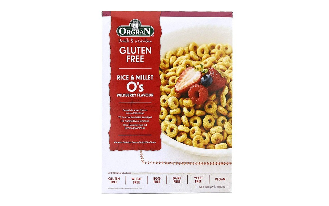 Orgran Rice & Millet O's Wildberry Flavour    Pack  300 grams